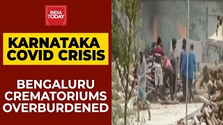 Karnataka Covid Surge Lockdown In States Bengaluru Crematoriums Overburdened More Ground Report [upl. by Aylatan243]