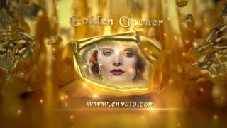 Golden Opener  Free After Effects Template  StepByStep Tutorial [upl. by Yennor]