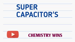 SUPER CAPACITORS sadhanadhananjaya CHEMISTRY WINS chemistry [upl. by Adehsor815]