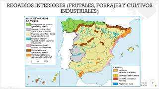 Geografía España Sector primario Unidad 5 Sesión 7 Paisajes Agrarios españoles [upl. by Natsreik185]