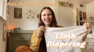 Cloth Diapering So Far  Prefold Fitted amp Flat Diapers [upl. by Ditter]