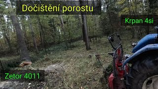 Dočištění porostu s quotBohoušemquot Krpan 4si Zetor 4011 Stihl Ms 261 [upl. by Mikihisa]