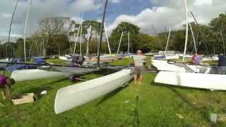 Nacra Carbon 20 FCS Rigging and Sailing [upl. by Ecertal]