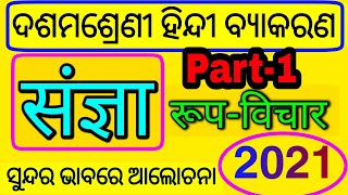 संज्ञा भाग१  रूपविचार  Sangya Rup bichar  part 1 Class 10 Hindi LopaClasses  byakarana [upl. by Edmanda]