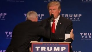 Donald Trump rushed off stage at rally [upl. by Noelle]