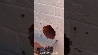 How to install a dryer vent in the brick wall [upl. by Ayirp]