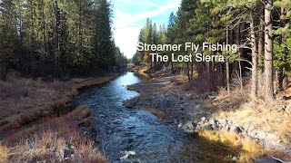 Streamer Fly Fishing The Middle Fork of the Feather River  The Lost Sierra [upl. by Enahpad]