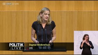 Dagmar Belakowitsch  Pensionserhöhung  1892024 [upl. by Sirromal]