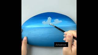 Amazing Acrylic Painting on Stone ✨ Satisfying Acrylic Painting on Stone Painting Video [upl. by Saunders]