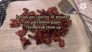 Candied Pecans I just made [upl. by Auqinaj]