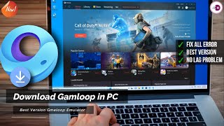 How To Download Gameloop Emulator in PC and Laptop  Fix All Error  Gameloop Install in PC [upl. by Nosnej]