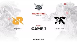 RRQ Hoshi vs Fnatic ONIC GAME 2 MPL ID S14  FNOC VS RRQ ESPORTSTV [upl. by Phionna]