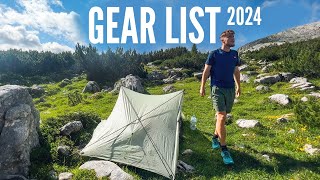 My Backpacking Gear List for 2024 [upl. by Celestia896]