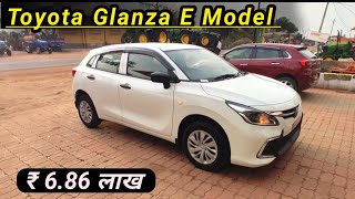 Toyota Glanza E Model  2024 Detailed Review glanza [upl. by Sapowith]