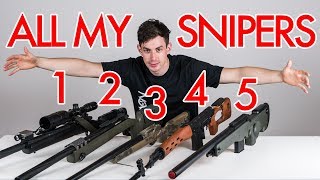 ALL MY SNIPER RIFLES  NOVRITSCH AIRSOFT GUN COLLECTION [upl. by Faxon]