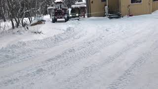 Can am 570 plowing snow in northern sweden [upl. by German]