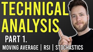 HOW TO DO TECHNICAL ANALYSIS Part 1  Moving Average  RSI  Stochastics [upl. by Haziza]