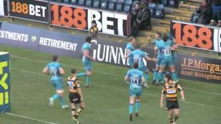 London Wasps 1630 Exeter Chiefs  LV Cup Official Highlights 280112 [upl. by Prudie]