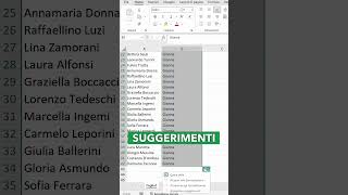 Excel tutorial Riempimento automatico in Excel [upl. by Aseeral]