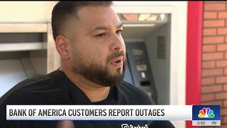 Bank of America customers report widespread outages [upl. by Aivatnohs]