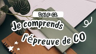 DALF C2  conseils pour lépreuve de compréhension orale [upl. by Ofelia]