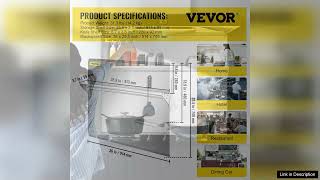 VEVOR Range Backsplash with Shelf 36 x 295 Inch Range Hood Wall Review [upl. by Studley]