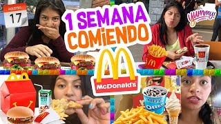 🍔 Una SEMANA comiendo en McDonalds 🍟 Subí 5 KILOS 🍦 Vloggeras Fantasticas [upl. by Harrison]