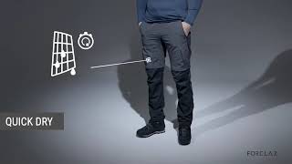 Trek 500 convertible mountain trekking trousers [upl. by Mcafee]