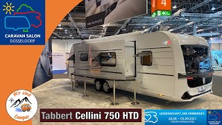 Ein Wahnsinns Wohnwagen  Tabbert Cellini 750 HTD mit Slide Out 2022  Caravan Salon 2021 [upl. by Naitsabas]