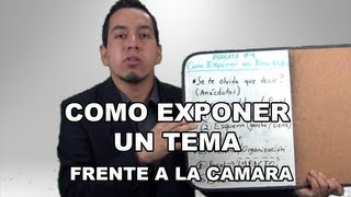 Podcast 4  quotCómo Exponer un Tema en Video o En Públicoquot [upl. by Gassman]