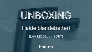 Unboxing Halde blandebatteri lav modell i svart  Badno [upl. by Nitsir130]