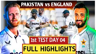 Pakistan Vs England 1st Test Match Day 04 Live Scoring and Commantary Today [upl. by Saturday87]