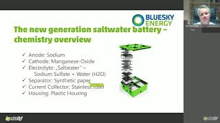 GREENROCK Webinar  New Generation of Saltwater Batteries [upl. by Iot]