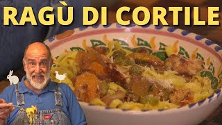 TAGLIATELLE AL RAGÙ DI POLLO E CONIGLIO  Le ricette di Giorgione [upl. by Durrell]