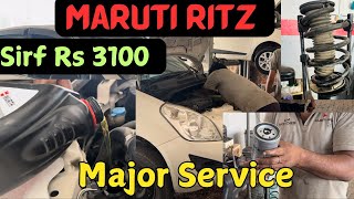 Maruti Ritz Major Service Cost Only Rs 3100 [upl. by Addiel]