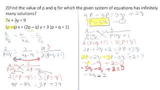 Conditions for Solvability  Infinitely many solutions [upl. by Anaoy226]