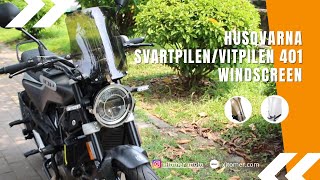 Xitomer Husqvarna Svartpilen 401 Vitpilen 401 Windshield Installation [upl. by Nosdrahcir]