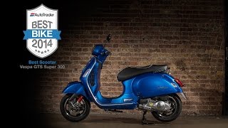 2014 Best Scooter Vespa GTS 300 Super  Auto Trader Best Bike Awards [upl. by Ykcim]