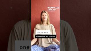 ✨gratitudemeditation oneminutemeditation gratitude meditation 🌸✨🧘‍♀️ [upl. by Enois344]