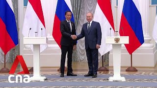 Indonesia’s Joko Widodo meets Vladimir Putin in Moscow [upl. by Laehctim]