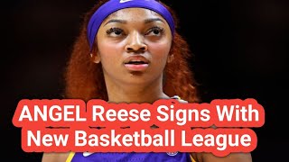 Angel Reese Signs With New Womens 3On3 Basketball League [upl. by Feenah59]