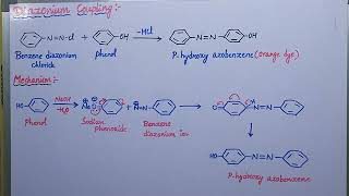 Diazonium coupling reaction with mechanism [upl. by Terryn870]