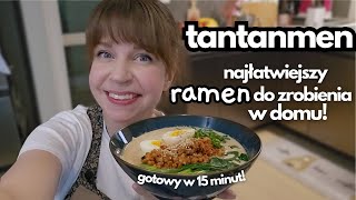 Przepis na domowy RAMEN  tantanmen  najłatwiejszy ramen do zrobienia w domu [upl. by Karney]