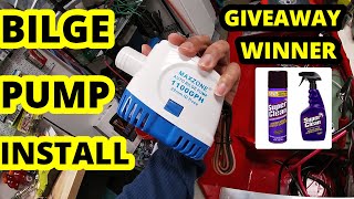 QUICK AND EASY Bilge Pump Install 2021 Jon Boat to Bass Boat Conversion Alumacraft 1232 [upl. by Maurey]