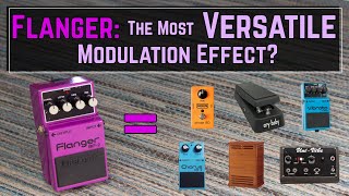 How To Get 6 Modulation Effects From a Basic Flanger Pedal Like The Boss BF2 [upl. by Kuth]