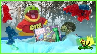 HOW TO MAKE GUMMY CANDY Ninja Turtle DIY homemade jello [upl. by Riba613]