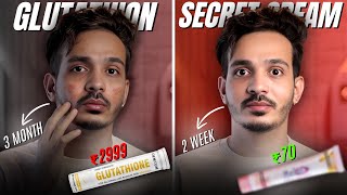 Fair Skin in 2 Weeks with ₹70 Cream – Glutathione Wasted My Money 🤦‍♂️ [upl. by Asenad951]