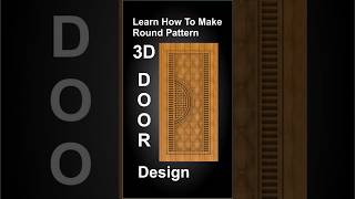 3D Design Door artcam 3d carving woodworking [upl. by Anglo]