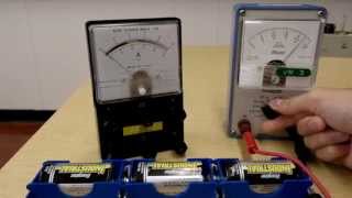 Using the analog voltmeter and the analog ammeter [upl. by Netsud]