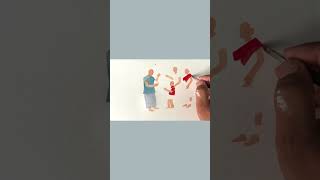 Mela composition drawing  drawingtutorials trending shortsviral viralshorts youtubeshorts [upl. by Irak]